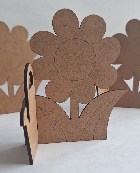 Ebrulisler Ahşap Çiçek Su Kabı Boyama