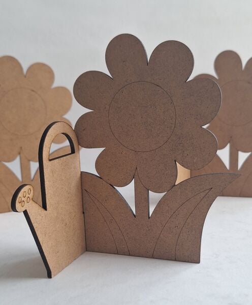 Ebrulisler Ahşap Çiçek Su Kabı Boyama