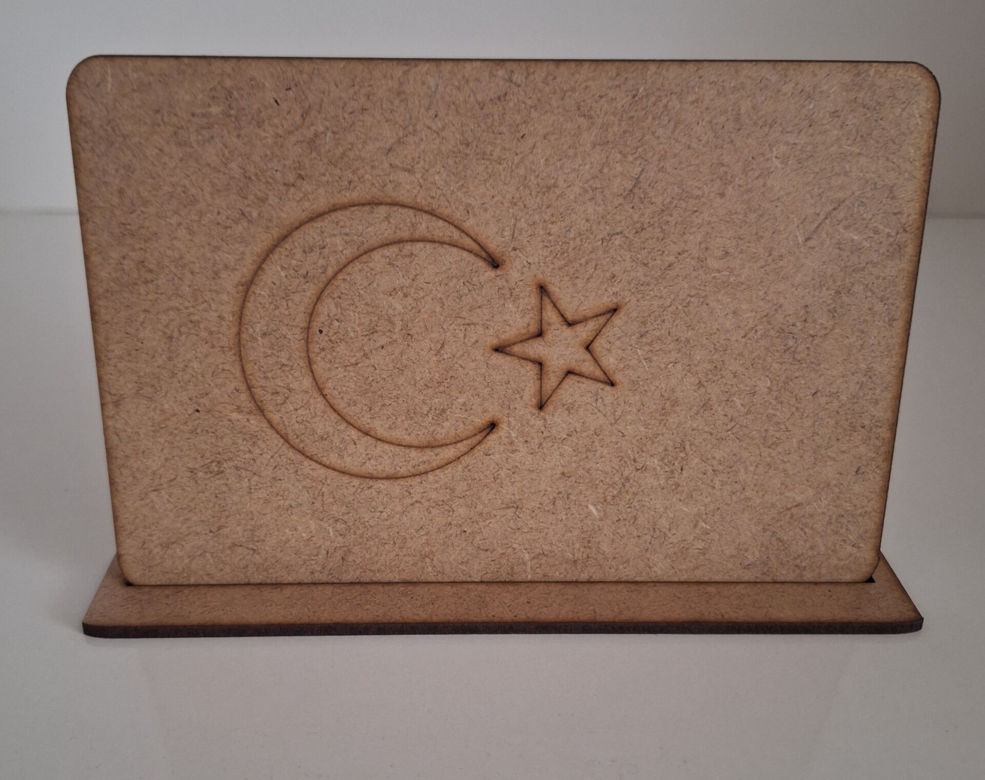 Ebrulisler Ahşap Altlıklı Türk Bayrağı Boyama