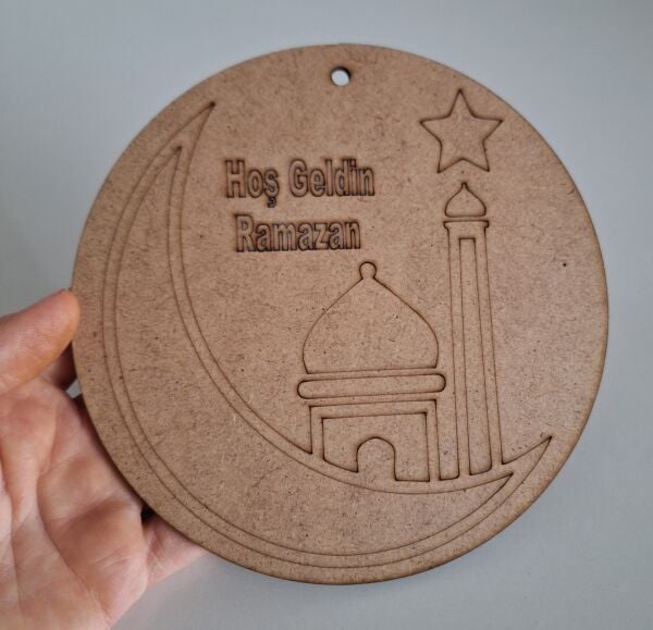 Cami Ay Hoş Geldin Ramazan Tablo Boyama