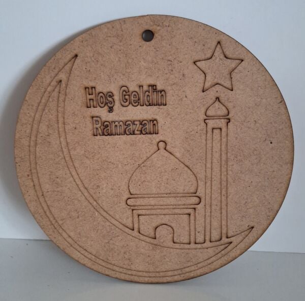 Cami Ay Hoş Geldin Ramazan Tablo Boyama