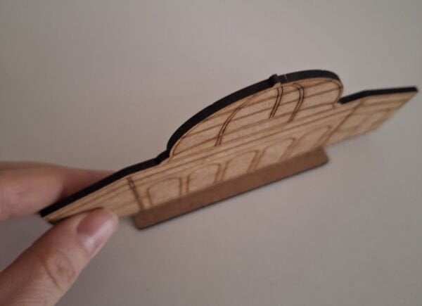 Ebrulisler Ahşap Kubbetüs Sahra Maket Boyama