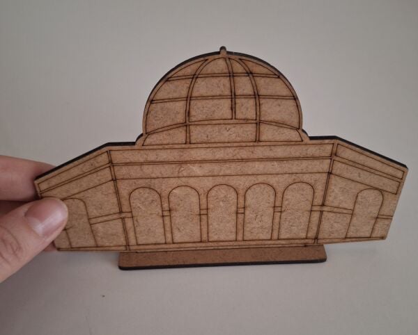 Ebrulisler Ahşap Kubbetüs Sahra Mescidi Aksa Maket Boyama