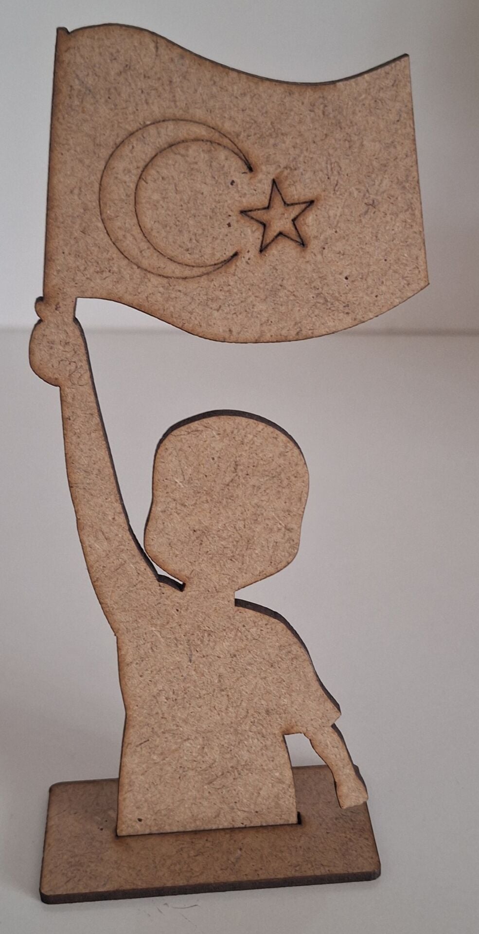 Ebrulisler Ahşap Türk Bayraklı Çocuk Boyama