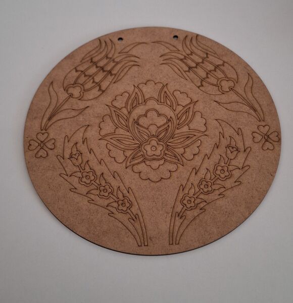 Ebrulisler Ahşap  Çini Desen Aktivite Sanat Hobi Boyama