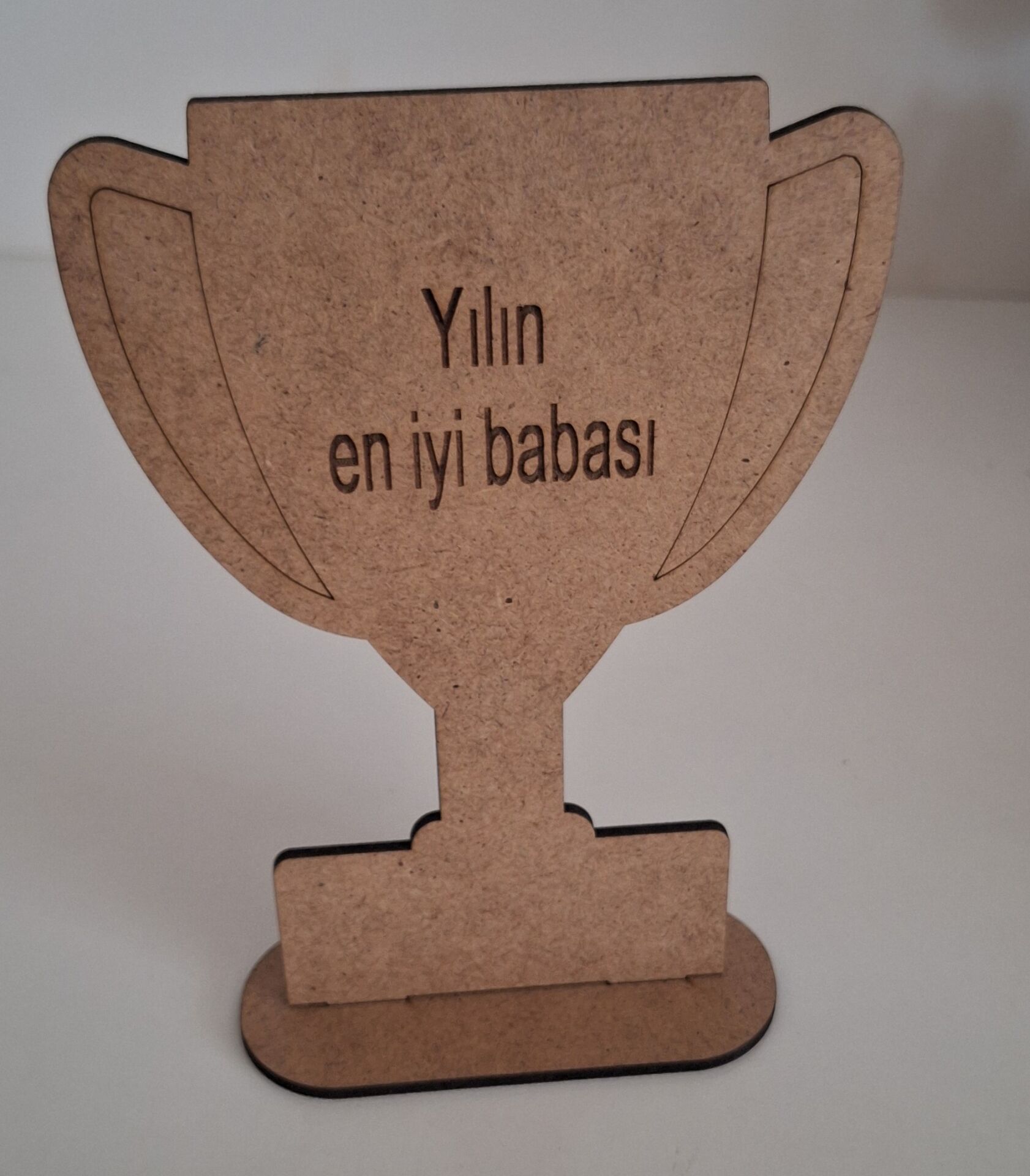 Ebrulisler Ahşap Babalar Günü Yılın En İyi Babası Kazıma Etkinlik Sanat Kupa Boyama