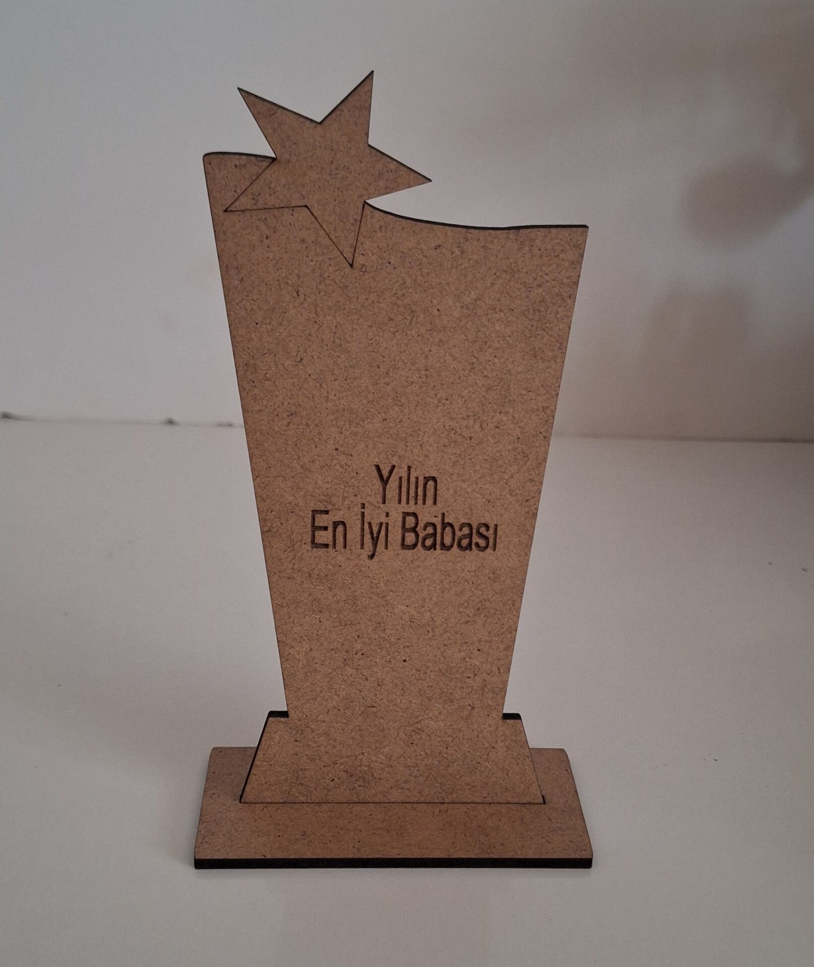 Ebrulisler Ahşap Babalar Günü Yılın En İyi Babası Kazıma Etkinlik Sanat Plaket Boyama