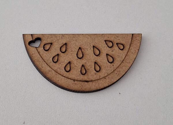 Ebrulisler Ahşap Yarım Karpuz Anahtarlık , Araç Süsü Etkinlik Sanat Boyama