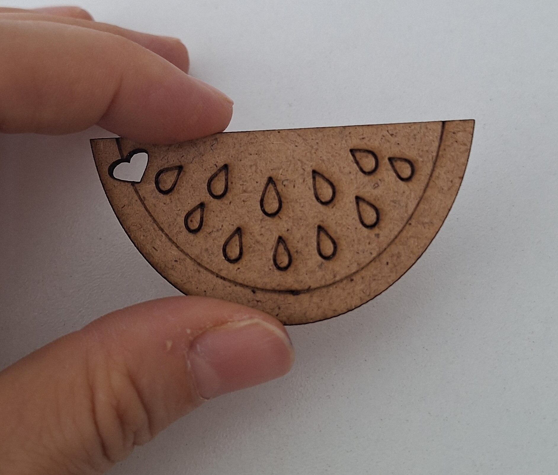 Ebrulisler Ahşap Yarım Karpuz Anahtarlık , Araç Süsü Etkinlik Sanat Boyama