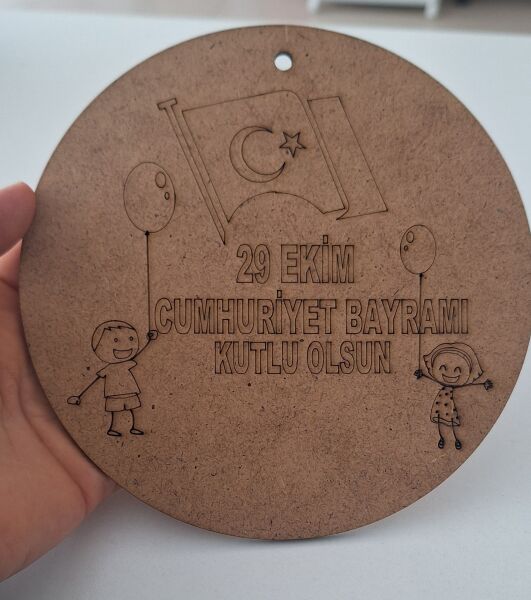 Ebrulisler Ahşap 29 Ekim Temalı Tablo Boyama