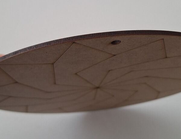 Ebrulisler Ahşap Basit Mandala Desen Tablo Boyama