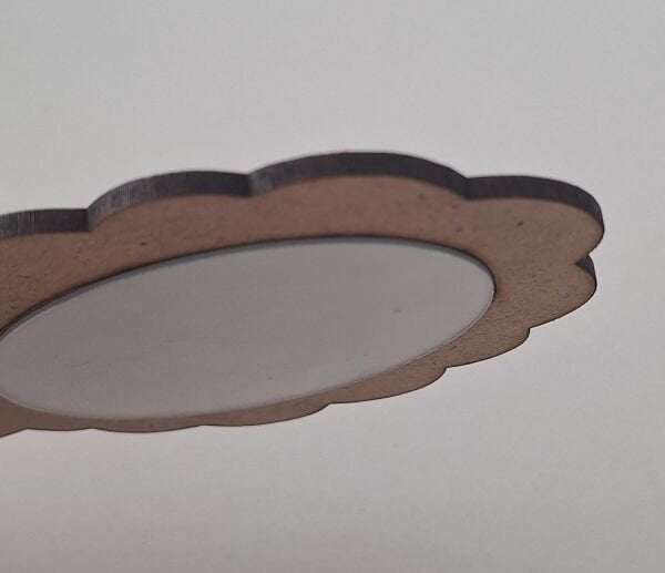 Ebrulisler Çiçek El Aynası Ahşap Boyama