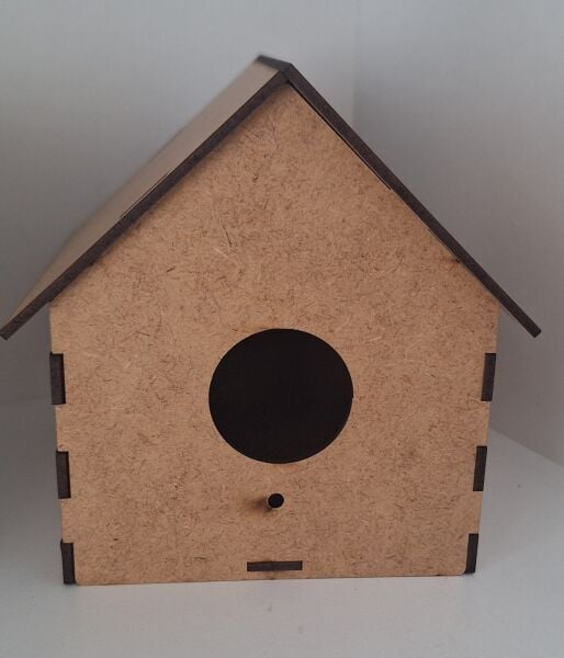 Ebrulisler Ahşap Kuş Ev Etkinlik Aktivitei Boyama (Demonte)