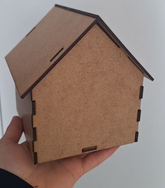 Ebrulisler Ahşap Kuş Ev Etkinlik Aktivitei Boyama (Demonte)