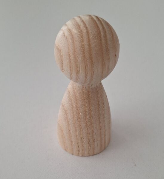 Ebrulisler Ahşap Peg Bebek Boyama