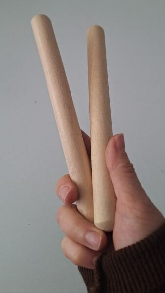 Ebrulisler Ahşap Kalın Ritim Çubuğu (1 Çift)