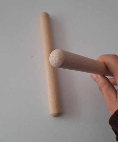 Ebrulisler Ahşap Kalın Ritim Çubuğu (1 Çift)