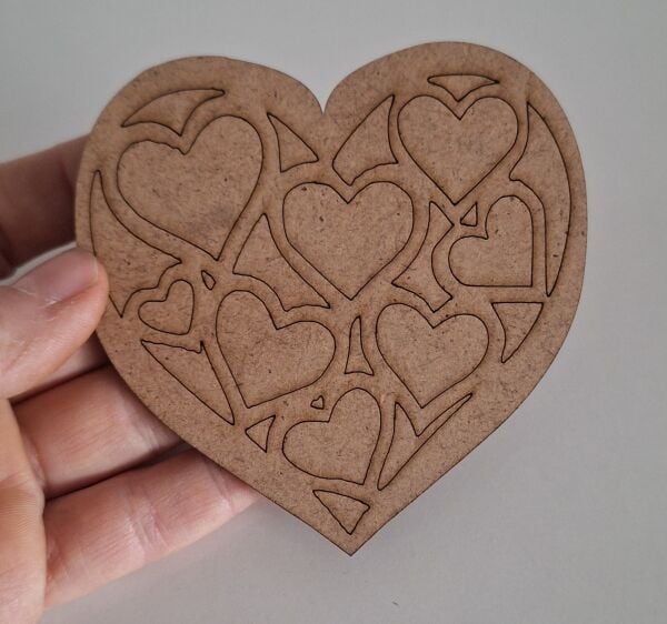 Ebrulisler Ahşap Kalp Bardak Altlığı 3