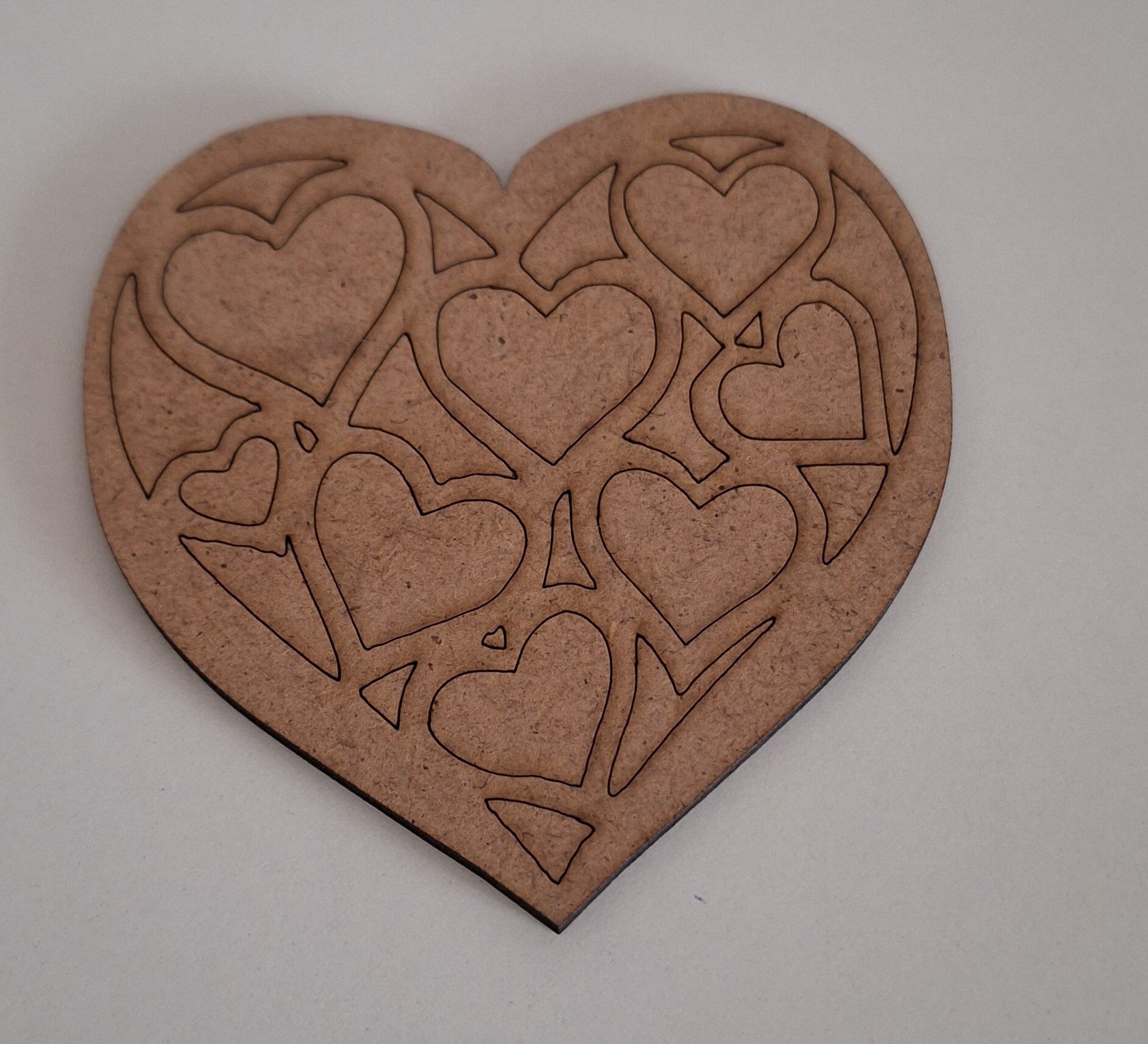 Ebrulisler Ahşap Kalp Bardak Altlığı 3