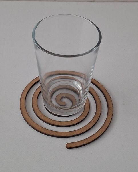 Ebrulisler Ahşap Şekilli Bardak Altlığı 3