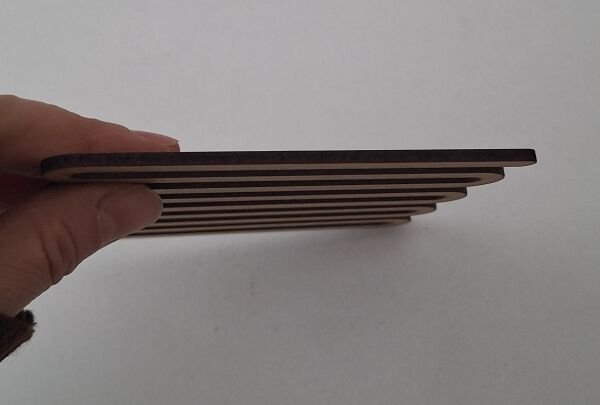 Ebrulisler Ahşap Şekilli Bardak Altlığı 4