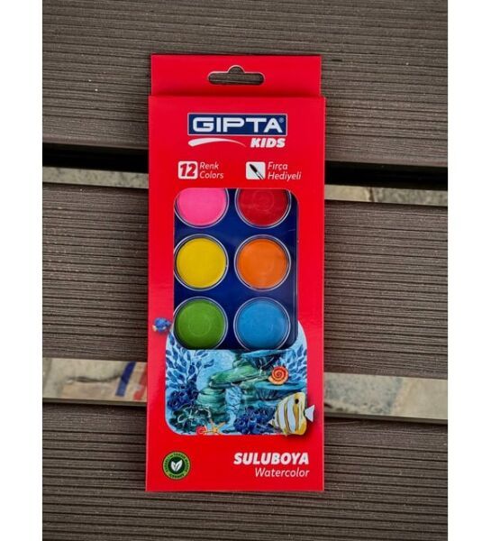 Gıpta 12'li Sulu Boya